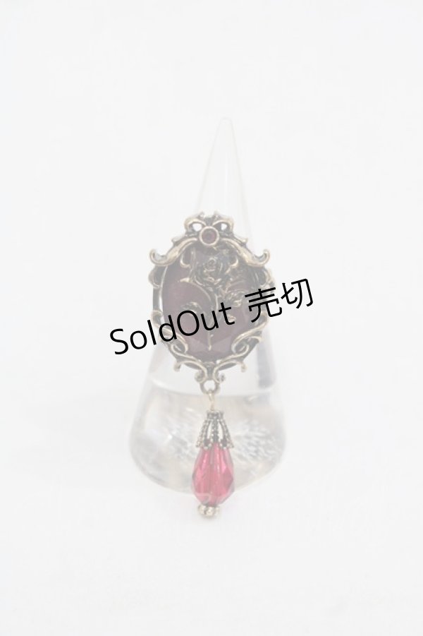 画像1: axes femme / ゴシックローズリング  赤 I-25-11-12-104-AX-AC-SA-ZI (1)