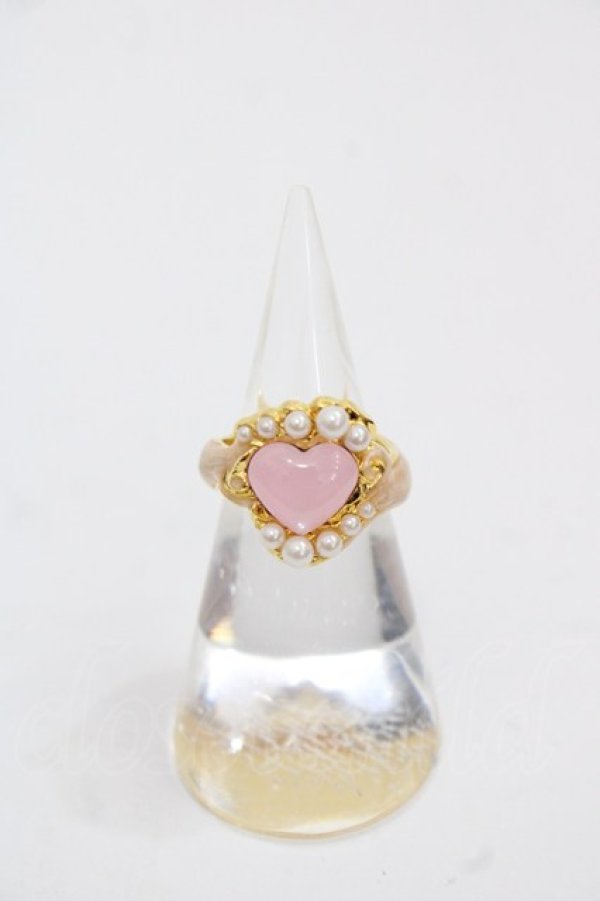 画像1: Q-pot. / まもちゃんからの贈り物リング 9号 ゴールドＸピンク I-25-11-12-105-QP-AC-SA-ZI (1)