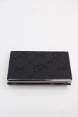 画像2: Maison de FLEUR / パールビジューモノグラムカードケース  黒 I-25-11-12-109-LO-ZA-SA-ZI (2)