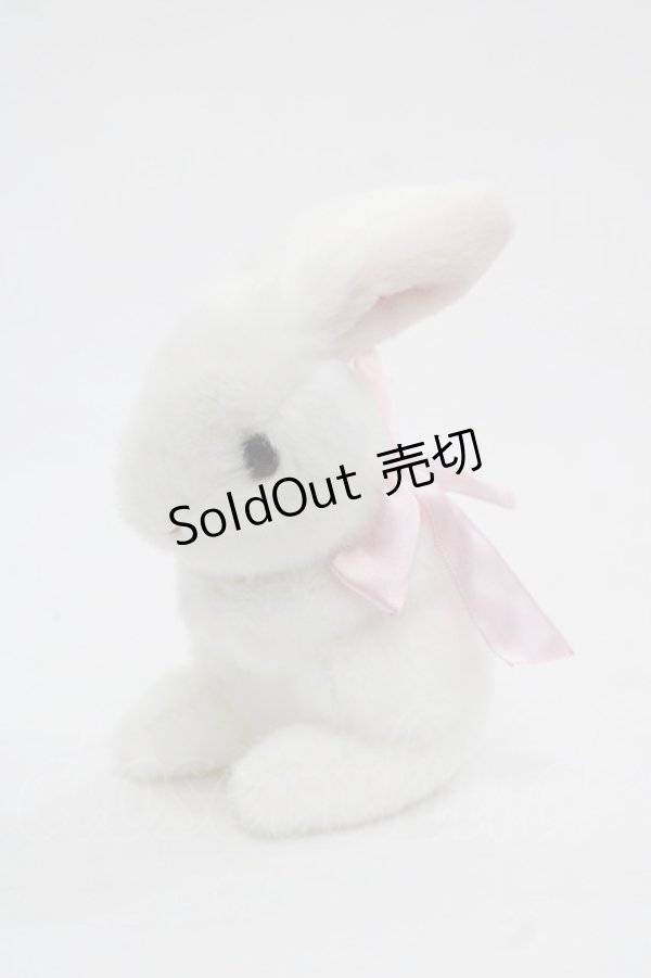 画像1: PINK HOUSE / スイーツスプリングバニーぬいぐいるみコサージュ  白Ｘピンク I-25-11-12-113-LO-ZA-SA-ZI (1)