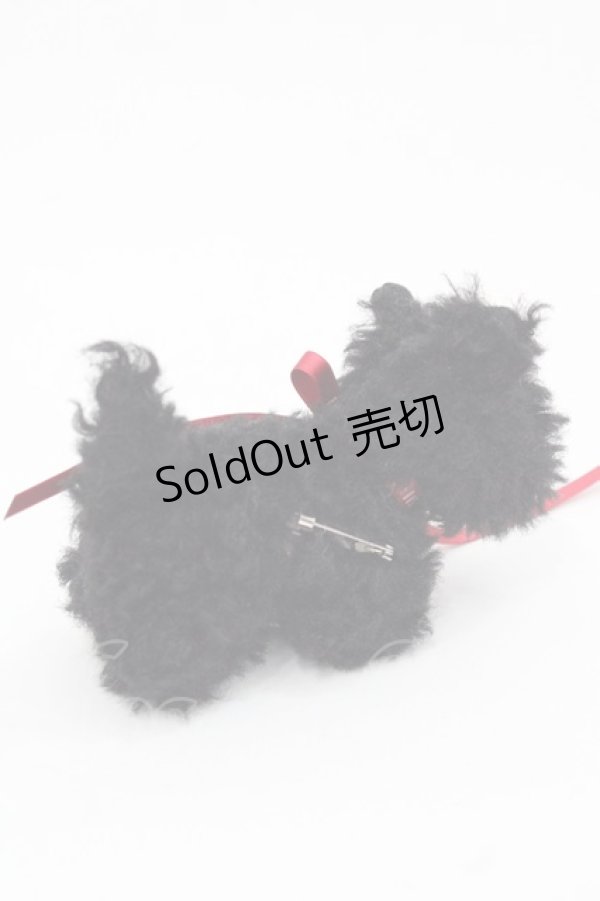 画像2: PINK HOUSE / スコッチテリアぬいぐるみコサージュ  黒 I-25-11-12-114-LO-ZA-SA-ZI (2)