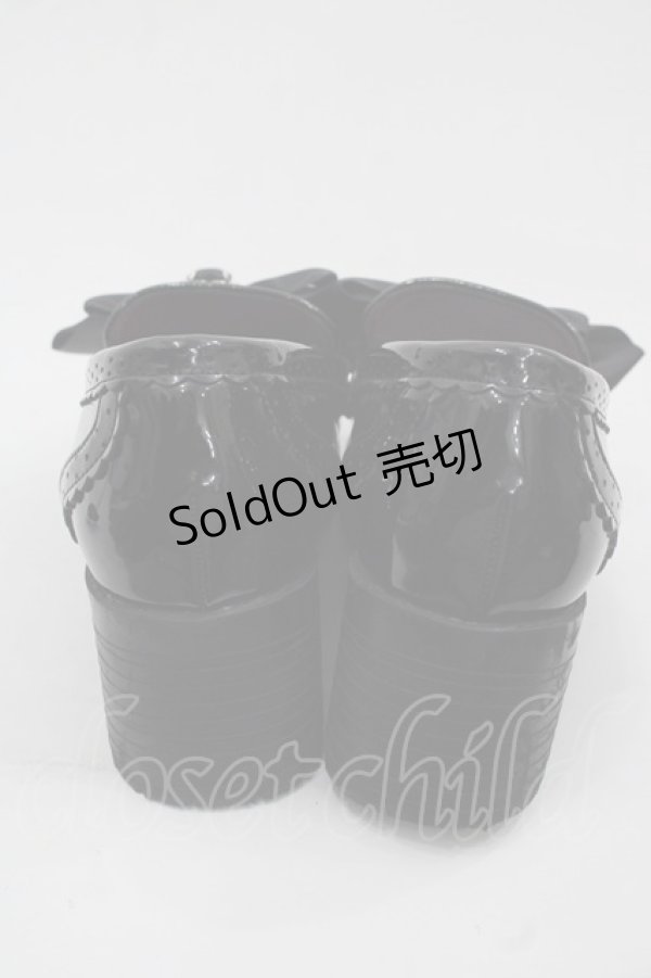 画像2: Amavel / ハートビジュー付きローファーパンプス  ブラック I-25-11-12-123-CA-SH-SA-ZI (2)