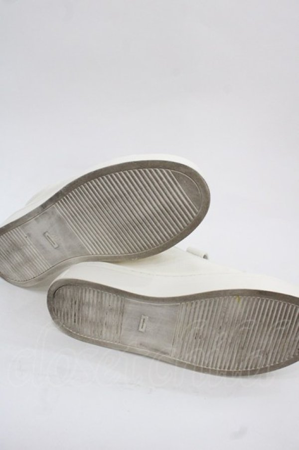 画像4: PINK HOUSE / ピンクハウスロゴ刺繍ベルクロスニーカー 2(S) アイボリー I-25-11-12-124-LO-SH-SA-ZI (4)