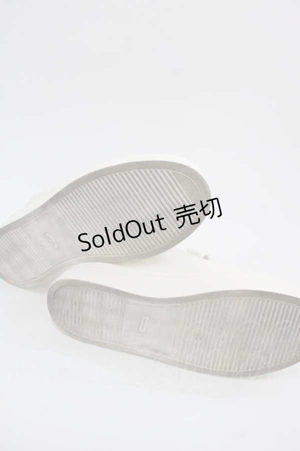 画像4: PINK HOUSE / ピンクハウスロゴ刺繍ベルクロスニーカー 2(S) アイボリー I-25-11-12-124-LO-SH-SA-ZI (4)