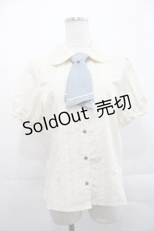 画像: Kurumi Collaboration / マリンアカデミアブラウス L 淡青 I-25-11-12-002-LO-BL-SA-ZI