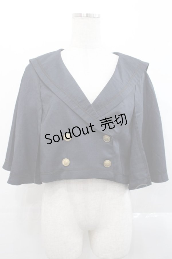 画像1: Kurumi Collaboration / マリンアカデミアケープ S ネイビー I-25-11-12-016-LO-JA-SA-ZI (1)