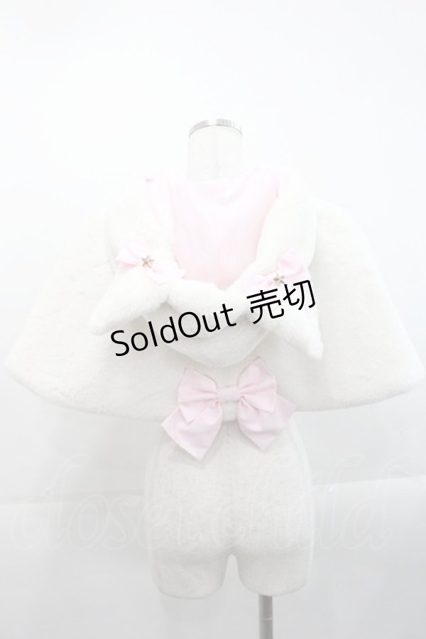 画像2: Angelic Pretty / Magic Catケープ  白ｘピンク I-25-11-12-020-AP-JA-SA-ZI (2)
