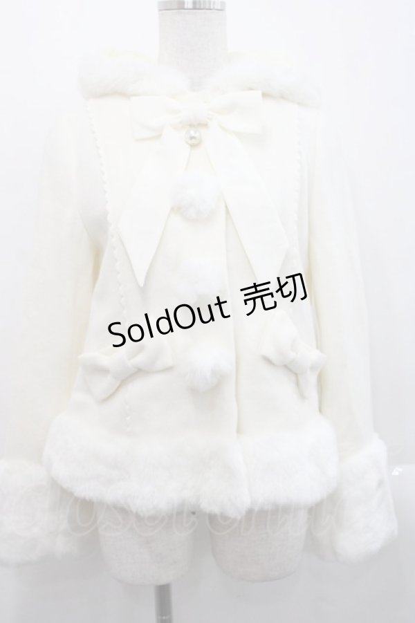 画像1: Angelic Pretty / Princess Catコート  白 I-25-11-12-021-AP-CO-SA-ZI (1)