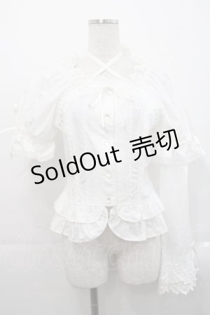 画像: BABY,THE STARS SHINE BRIGHT / 姫袖後ろシャーリングブラウス  白 I-25-11-14-001-BA-BL-SA-ZI