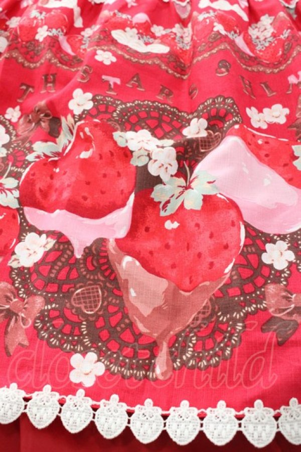 画像5: BABY,THE STARS SHINE BRIGHT / Creamy Berry Fairy Dream柄ジャンパースカートI  エンジ I-25-11-14-028-BA-OP-SA-ZI (5)