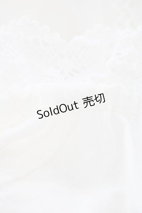 画像4: BABY,THE STARS SHINE BRIGHT / 姫袖後ろシャーリングブラウス  白 I-25-11-14-001-BA-BL-SA-ZI (4)