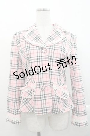 画像: BABY,THE STARS SHINE BRIGHT / バーバリーチェックジャケット  ピンク I-25-11-14-018-BA-JA-SA-ZI