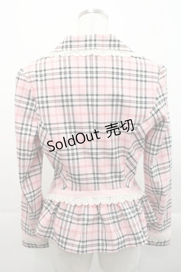 画像2: BABY,THE STARS SHINE BRIGHT / バーバリーチェックジャケット  ピンク I-25-11-14-018-BA-JA-SA-ZI (2)