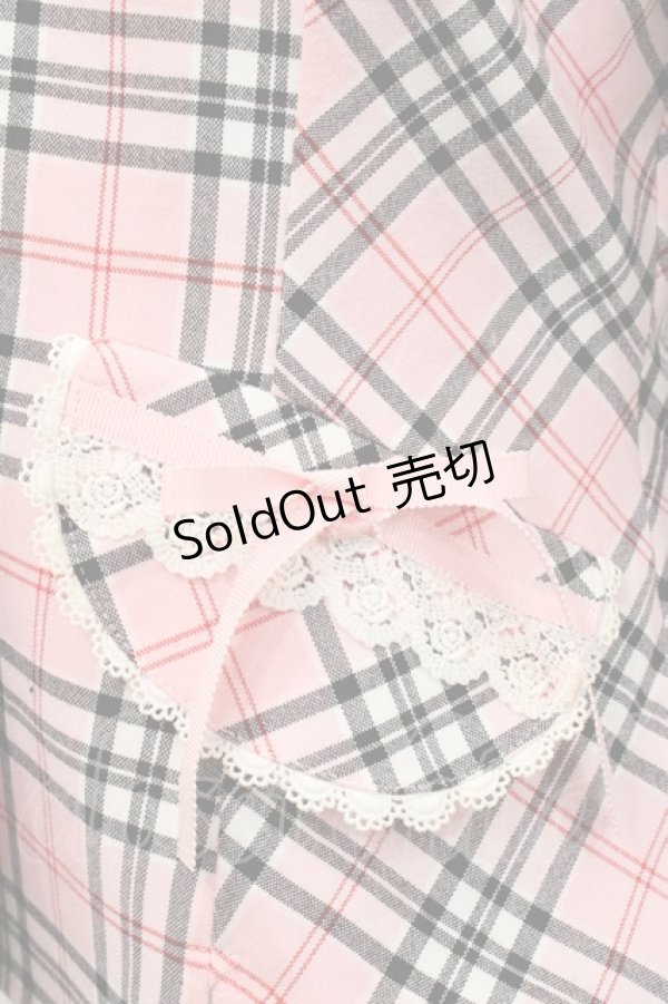 画像3: BABY,THE STARS SHINE BRIGHT / バーバリーチェックジャケット  ピンク I-25-11-14-018-BA-JA-SA-ZI (3)