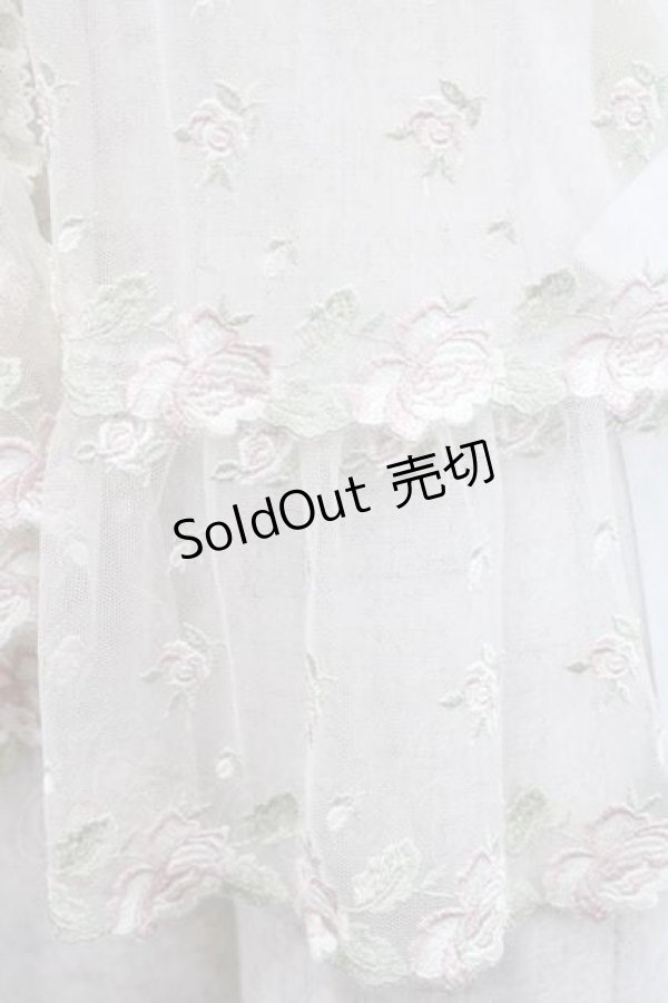 画像6: PINK HOUSE / ローズレース使いフード付きベスト  生成り I-25-11-15-030-LO-TO-SA-ZI (6)