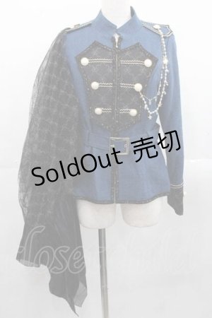 画像: ALICE and the PIRATES / 星の煌めきと希望の光ジャケット  ネイビーＸ黒 I-25-11-15-033-PA-JA-SA-ZI