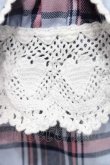 画像4: Angelic Pretty / Cute Heartジャンパースカート(タータン)  ブルーチェック I-25-11-15-038-AP-OP-SA-ZI (4)