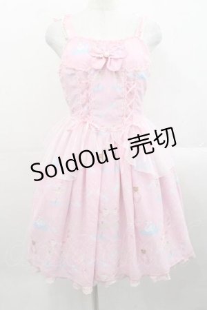 画像: Angelic Pretty / 双子のエトワールドレスジャンパースカート  ピンク I-25-11-15-040-AP-OP-SA-ZI