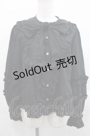 画像: Angelic Pretty / Charming Frillブラウス(無地)  黒 I-25-11-15-005-AP-BL-SA-ZI