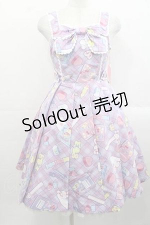 画像: Angelic Pretty / Fancy Stationeryジャンパースカート  ラベンダー I-25-11-15-042-AP-OP-SA-ZI