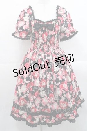 画像: BABY,THE STARS SHINE BRIGHT / スウィートクッキーアリスワンピース  黒Ｘピンク I-25-11-15-044-BA-OP-SA-ZI