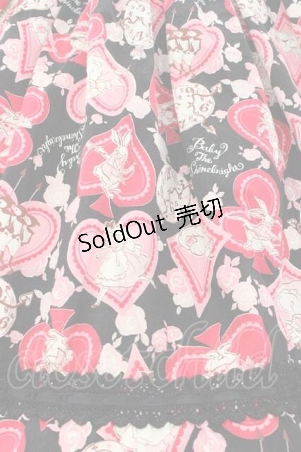 画像4: BABY,THE STARS SHINE BRIGHT / スウィートクッキーアリスワンピース  黒Ｘピンク I-25-11-15-044-BA-OP-SA-ZI (4)