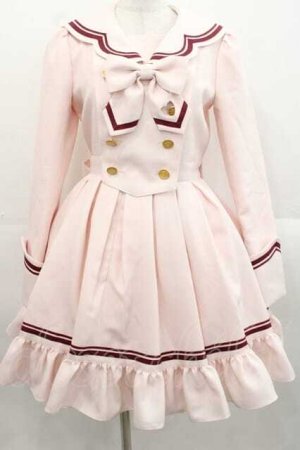 画像: funny fairy / シャンティーセーラーワンピース  ピンク I-25-11-15-048-LO-OP-SA-ZI