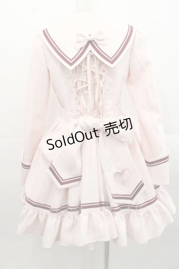 画像2: funny fairy / シャンティーセーラーワンピース  ピンク I-25-11-15-048-LO-OP-SA-ZI (2)