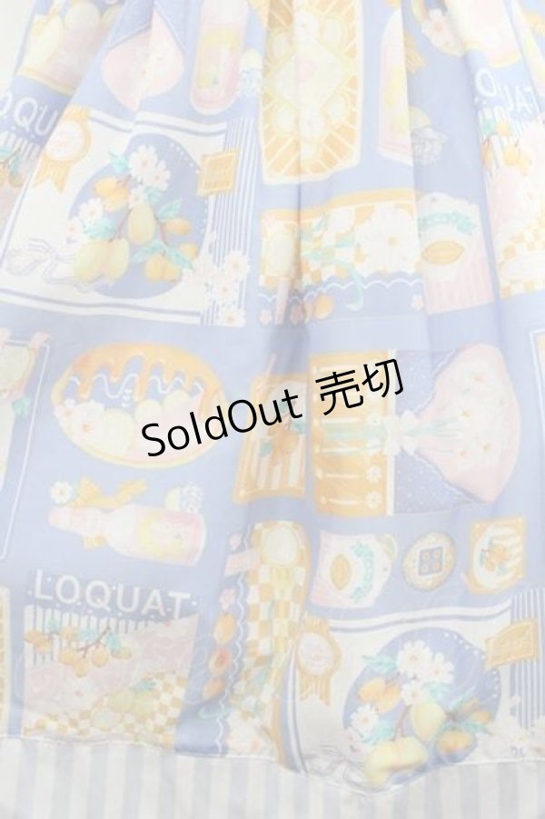 画像5: MISS POINT（海外ロリータブランド） / レモン&コスモスワンピース  青Ｘ白 I-25-11-15-050-LO-OP-SA-ZI (5)