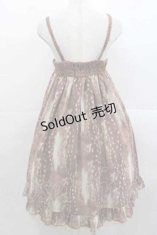 画像2: Emily Temple cute / Fawn Furジャンパースカート  ブラウン I-25-11-15-054-ET-OP-SA-ZI (2)