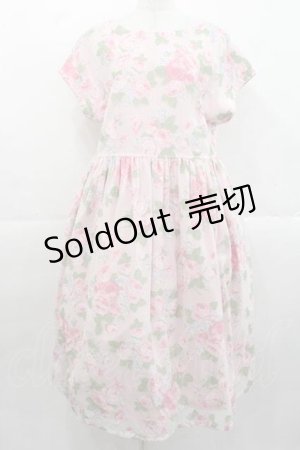 画像: Jane Marple Dans Le Salon / La vie en roseタブリエドレス  ピンク I-25-11-15-055-JM-OP-SA-ZI