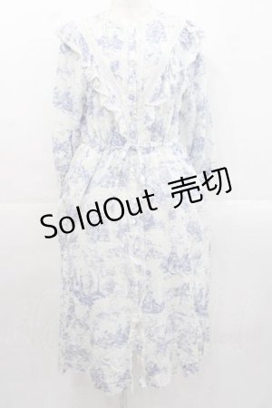 画像: Jane Marple / A day in JouyのAgathaドレス  白Ｘ青 I-25-11-15-056-JM-OP-SA-ZI