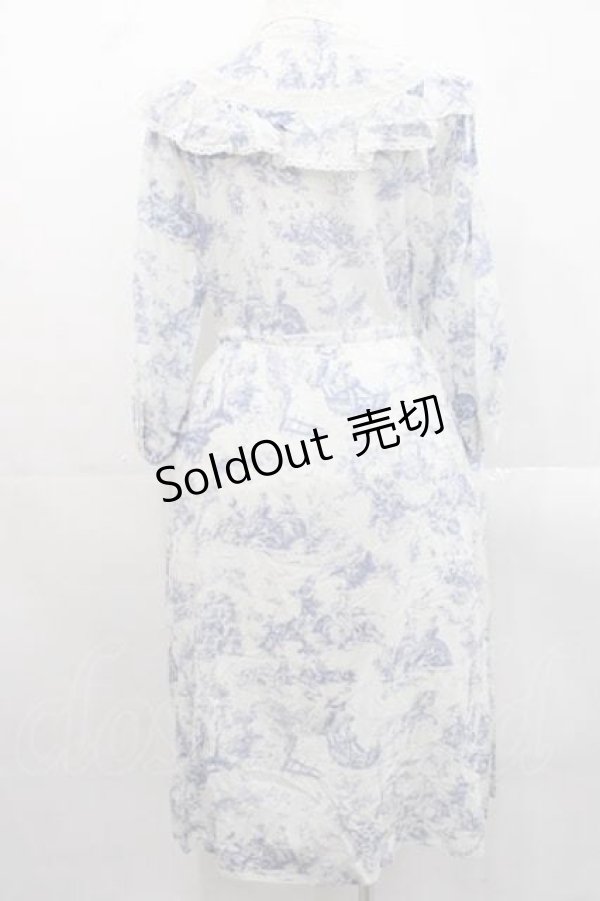 画像2: Jane Marple / A day in JouyのAgathaドレス  白Ｘ青 I-25-11-15-056-JM-OP-SA-ZI (2)