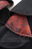 画像3: h.naoto Blood / クロス刺繍変形ロングベスト  黒ｘ赤 I-25-11-15-065-HN-TO-SA-ZI (3)