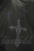 画像5: h.naoto Blood / クロス刺繍変形ロングベスト  黒ｘ赤 I-25-11-15-065-HN-TO-SA-ZI (5)