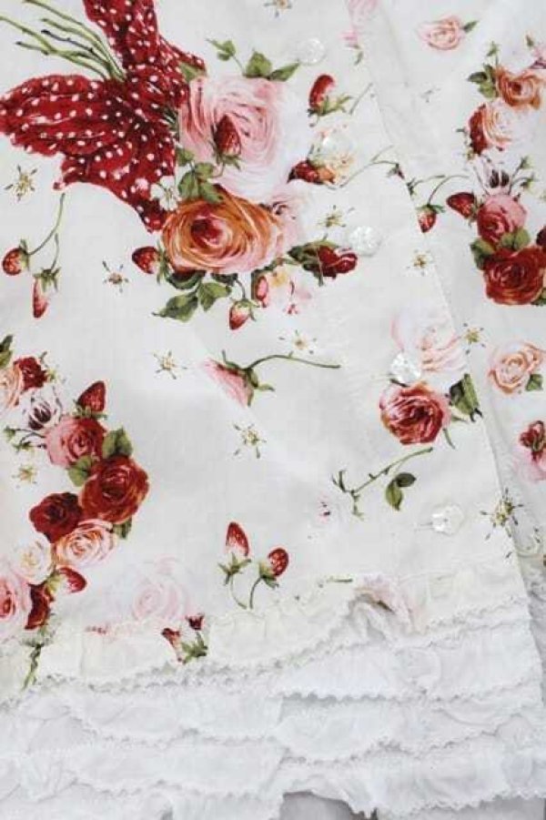 PINK HOUSE　今季新作　リボンブーケ　ミディワンピース／新品タグ付 PINK HOUSE / リボンブーケプリントミディワンピース アイボリー I-25