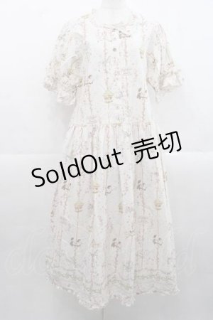 画像: PINK HOUSE / メリーゴーラウンドプリントミディワンピース  ピンク I-25-11-15-069-LO-OP-SA-ZI