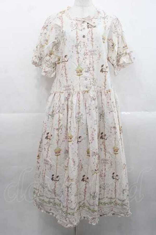 PINK HOUSE / メリーゴーラウンドプリントミディワンピース ピンク I