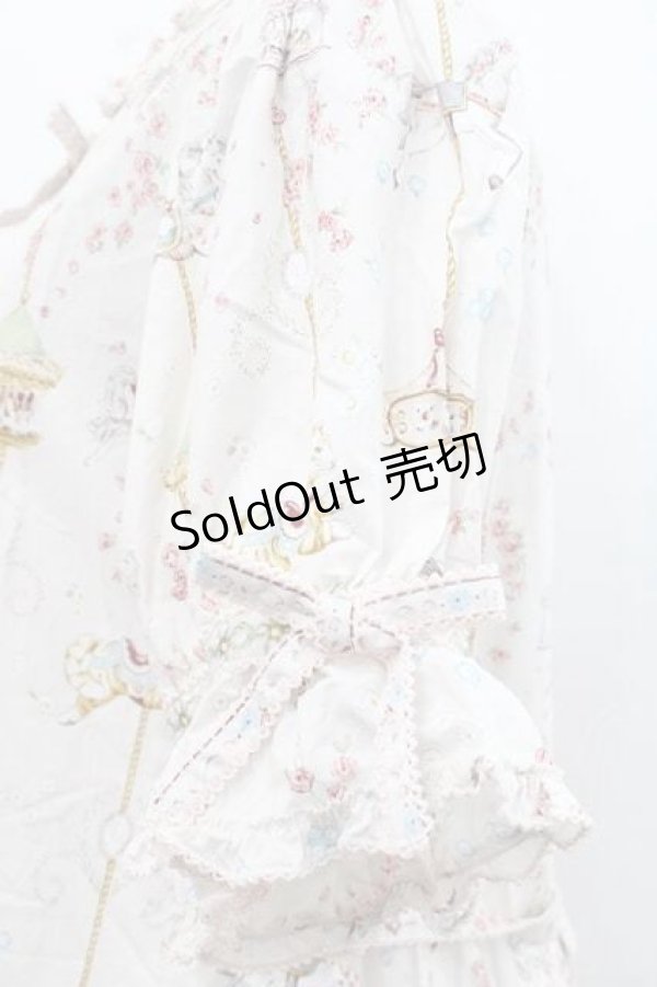 画像3: PINK HOUSE / メリーゴーラウンドプリントミディワンピース  ピンク I-25-11-15-069-LO-OP-SA-ZI (3)