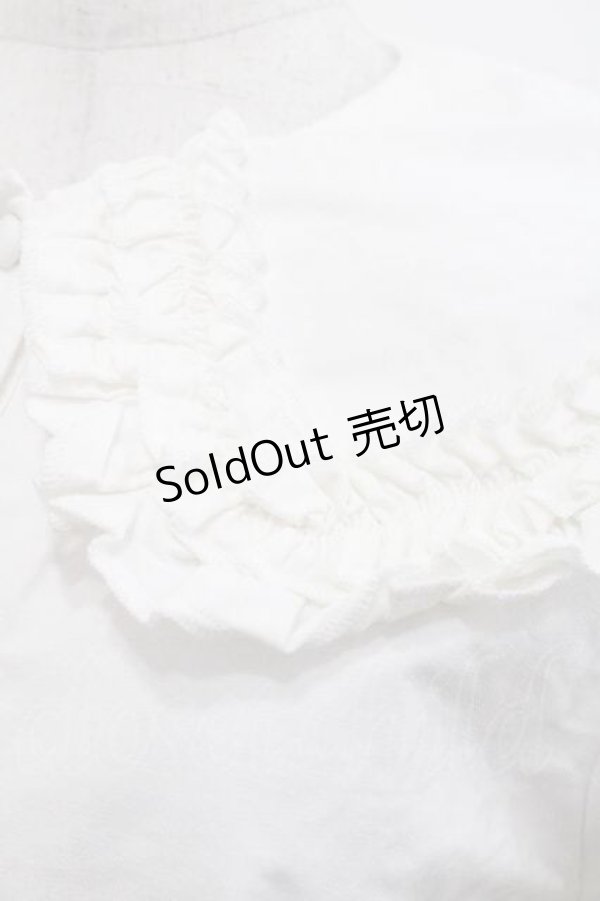 画像3: merry jenny / フリルカラーパフスリーブブラウス  ホワイト I-25-11-15-001-LO-BL-SA-ZI (3)