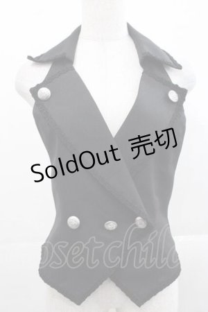 画像: ALICE and the PIRATES / トリノットベスト  黒 I-25-11-15-008-PA-JA-SA-ZI