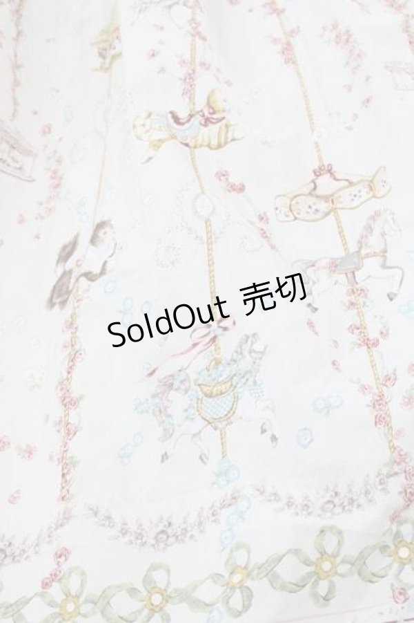 画像5: PINK HOUSE / メリーゴーラウンドプリントミディワンピース  ピンク I-25-11-15-069-LO-OP-SA-ZI (5)