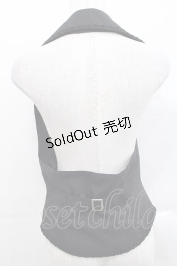 画像2: ALICE and the PIRATES / トリノットベスト  黒 I-25-11-15-008-PA-JA-SA-ZI (2)