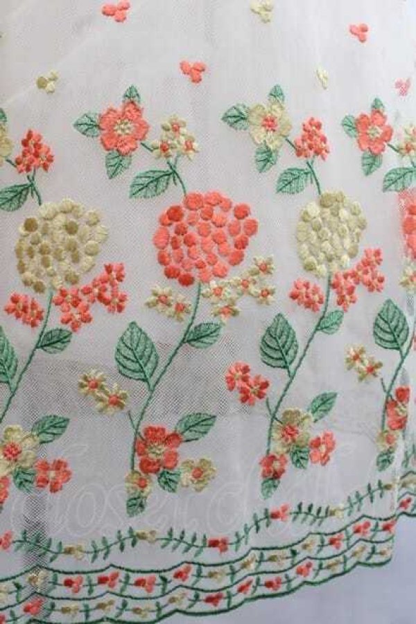 画像3: Jane Marple Dans Le Salon / 刺繍チュールスカート  ベージュ I-25-11-15-080-JM-SK-SA-ZI (3)