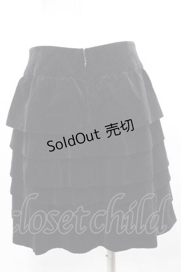 画像2: Jane Marple / 別珍段スカート  ブラック I-25-11-15-081-JM-SK-SA-ZI (2)