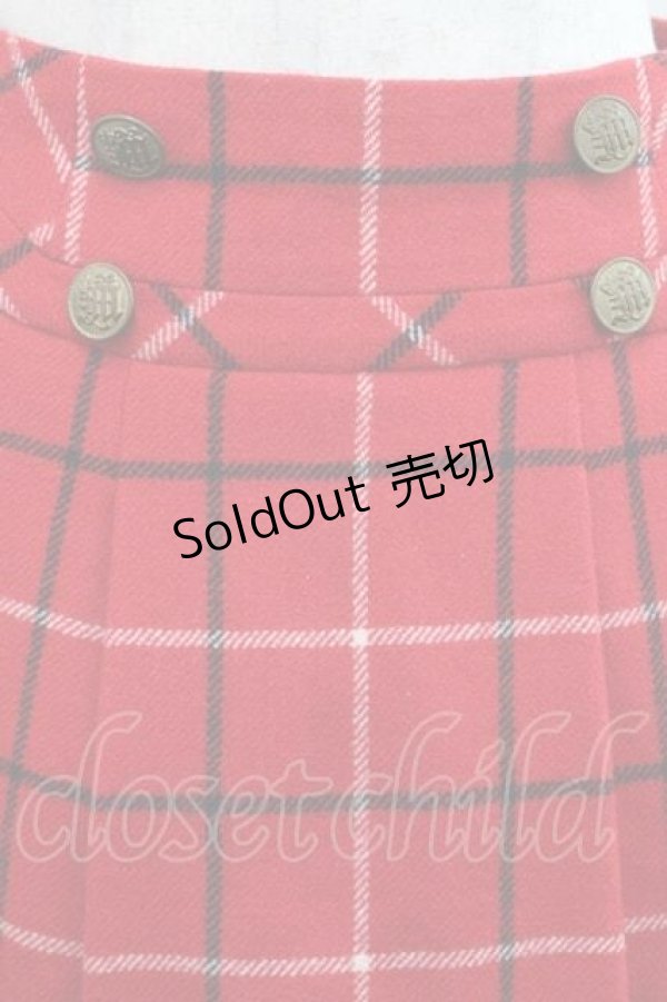 画像3: Jane Marple / チェックスカート M レッド I-25-11-15-083-JM-SK-SA-ZI (3)