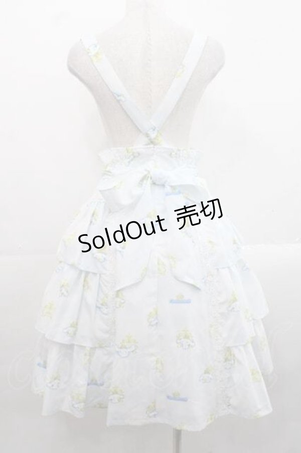 画像2: MIHO MATSUDA / [CINNAMOROLLコラボ]スカート・ジュエル  サックス I-25-11-15-084-GO-SK-SA-ZI (2)