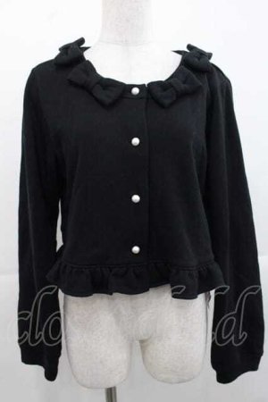 画像: Angelic Pretty / カルテットリボンカーディガン  黒 I-25-11-15-010-AP-TO-SA-ZI
