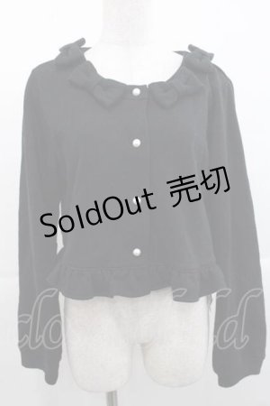 画像: Angelic Pretty / カルテットリボンカーディガン  黒 I-25-11-15-010-AP-TO-SA-ZI