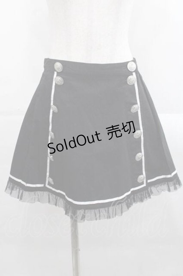 画像1: PUTUMAYO / フロントボタンスカート  黒Ｘ白 I-25-11-15-086-PT-SK-SA-ZI (1)